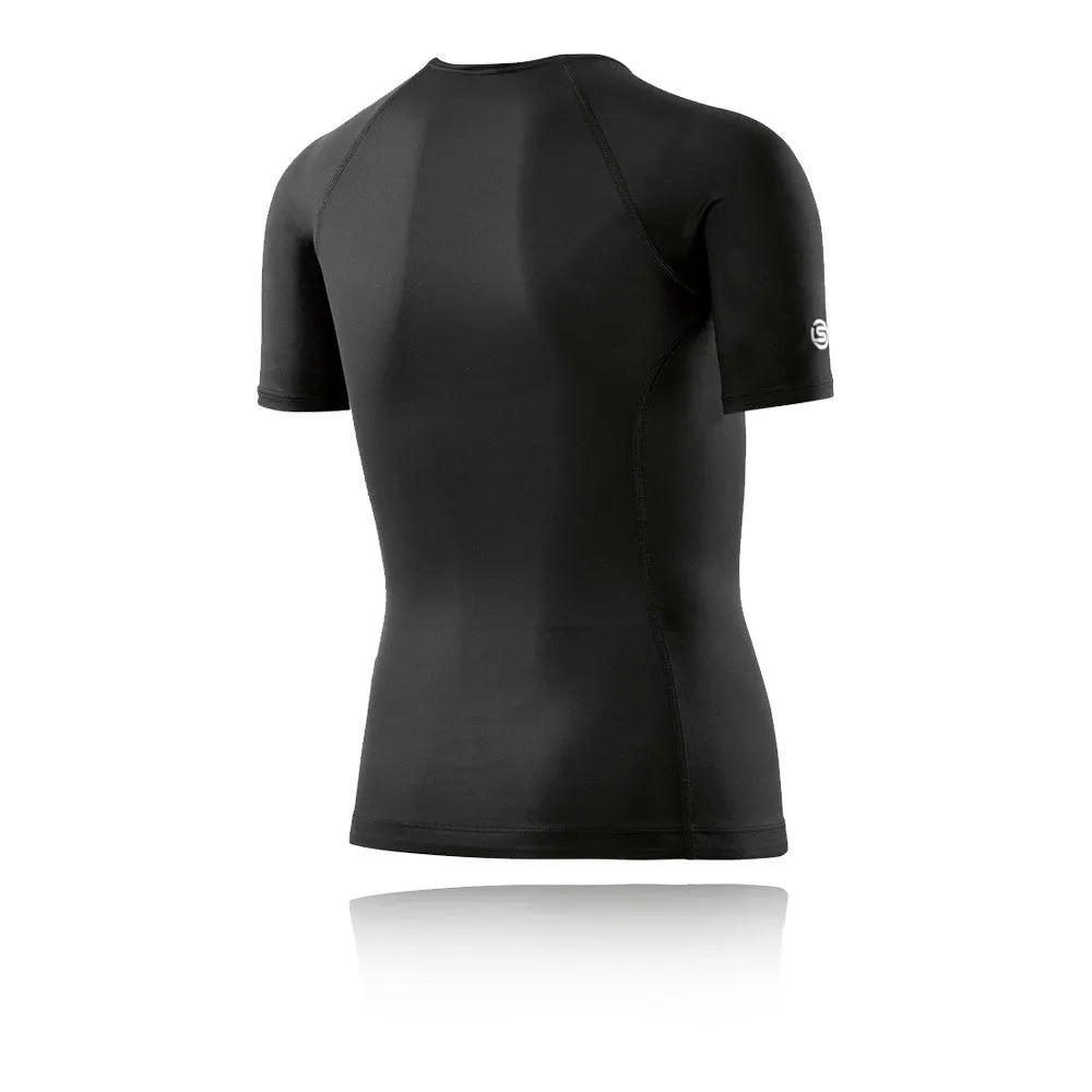 Skins DNAmic Youth Compression Short Sleeve Top - Black