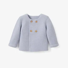 Sofia & Finn Halogen Blue Knit Baby Cardigan