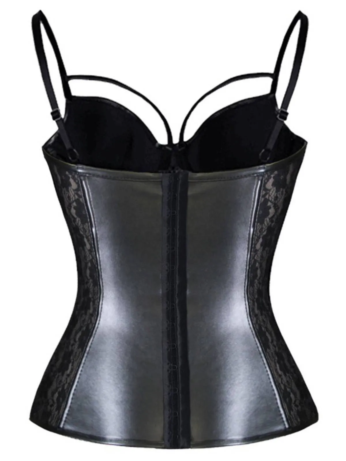 Steampunk Leather Gothic Strap Buckle Slip Corset