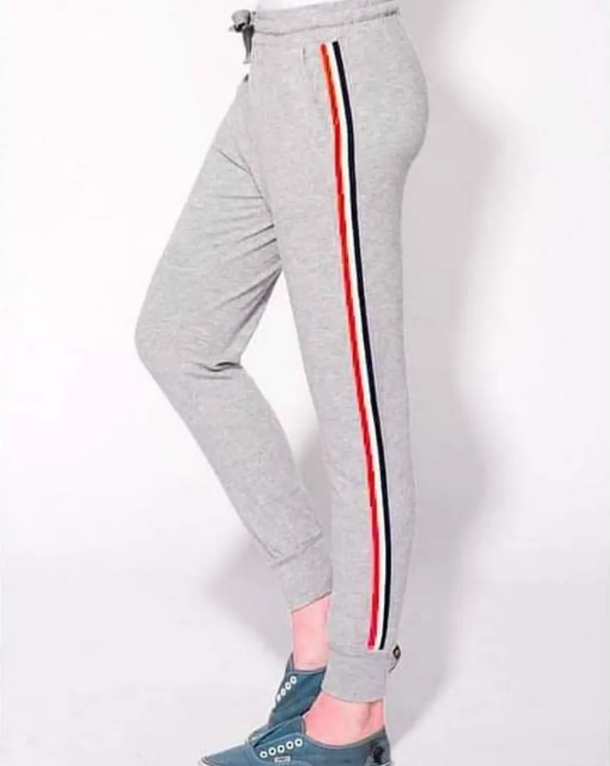 Striped Tape Side Drawstring Sweatpants