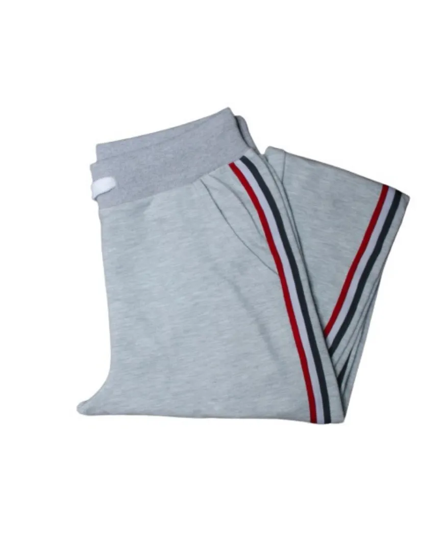 Striped Tape Side Drawstring Sweatpants