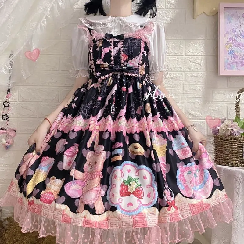 Teddy Bear Bakery Lolita Dress