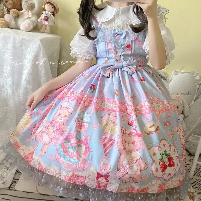 Teddy Bear Bakery Lolita Dress