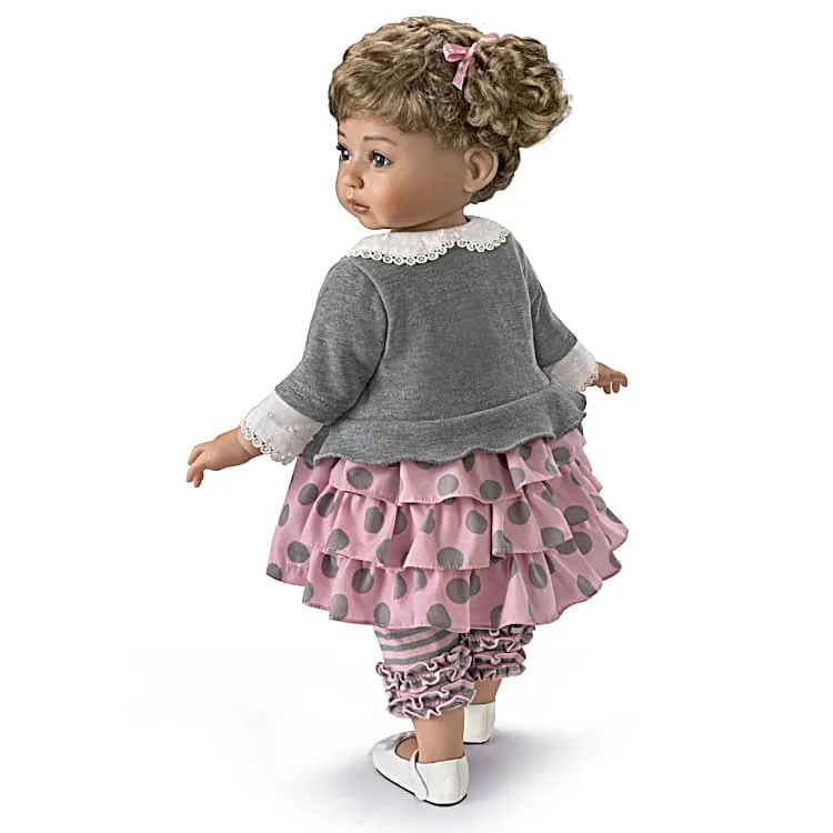 The Ashton - Drake Galleries Avery Picture Perfect Lifelike Child Girl Doll with Hold That Pose!® Technology and Soft RealTouch® Vinyl Skin by Master Doll Artist Mayra Garza 22"-Inches