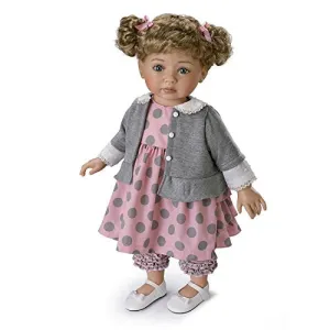 The Ashton - Drake Galleries Avery Picture Perfect Lifelike Child Girl Doll with Hold That Pose!® Technology and Soft RealTouch® Vinyl Skin by Master Doll Artist Mayra Garza 22"-Inches