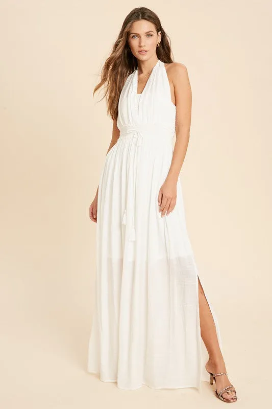 The Athena Halter Maxi Dress