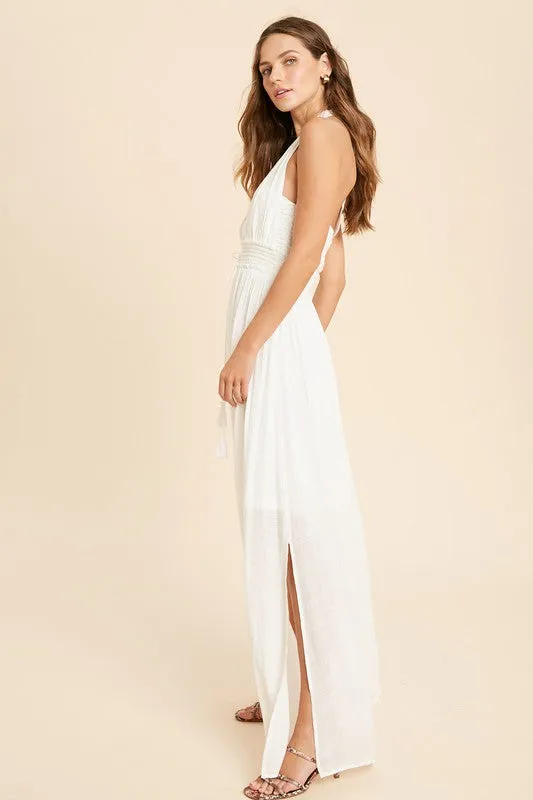 The Athena Halter Maxi Dress