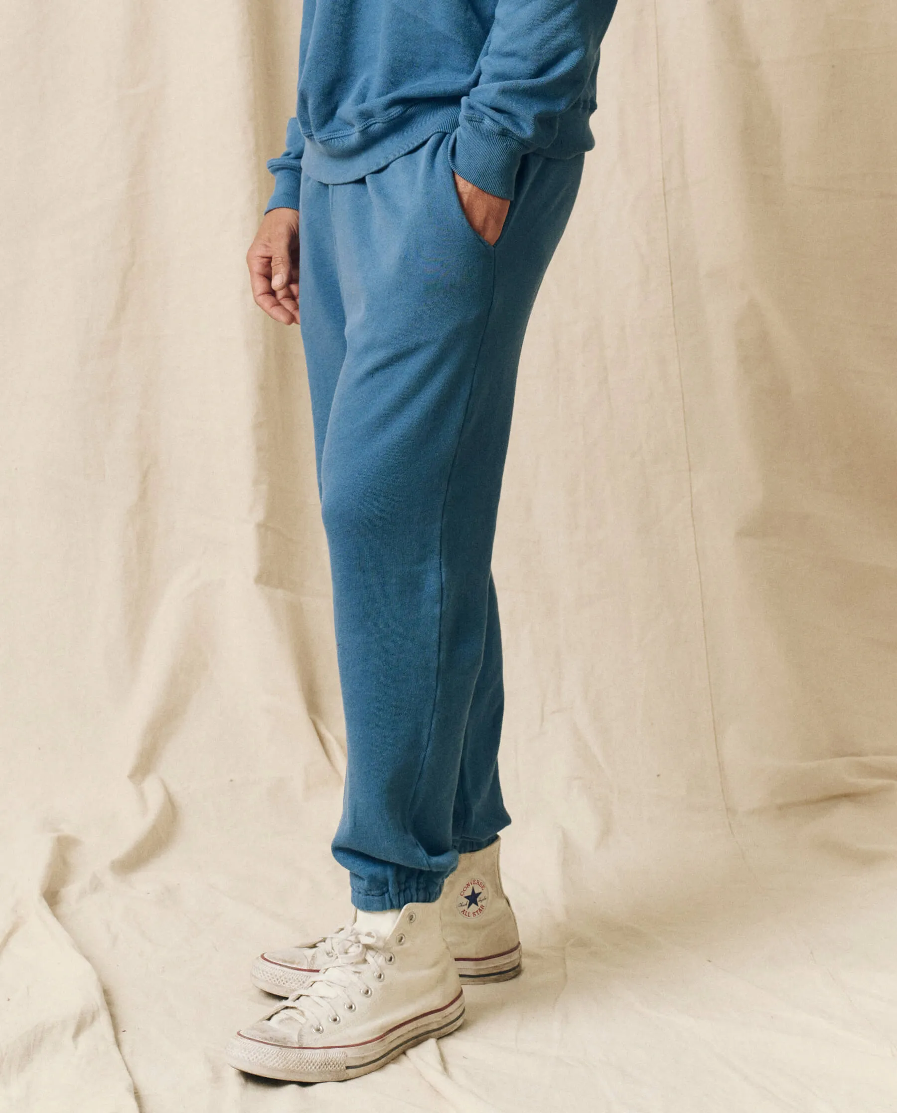 The Men's Stadium Sweatpant. Solid -- Glacier Blue