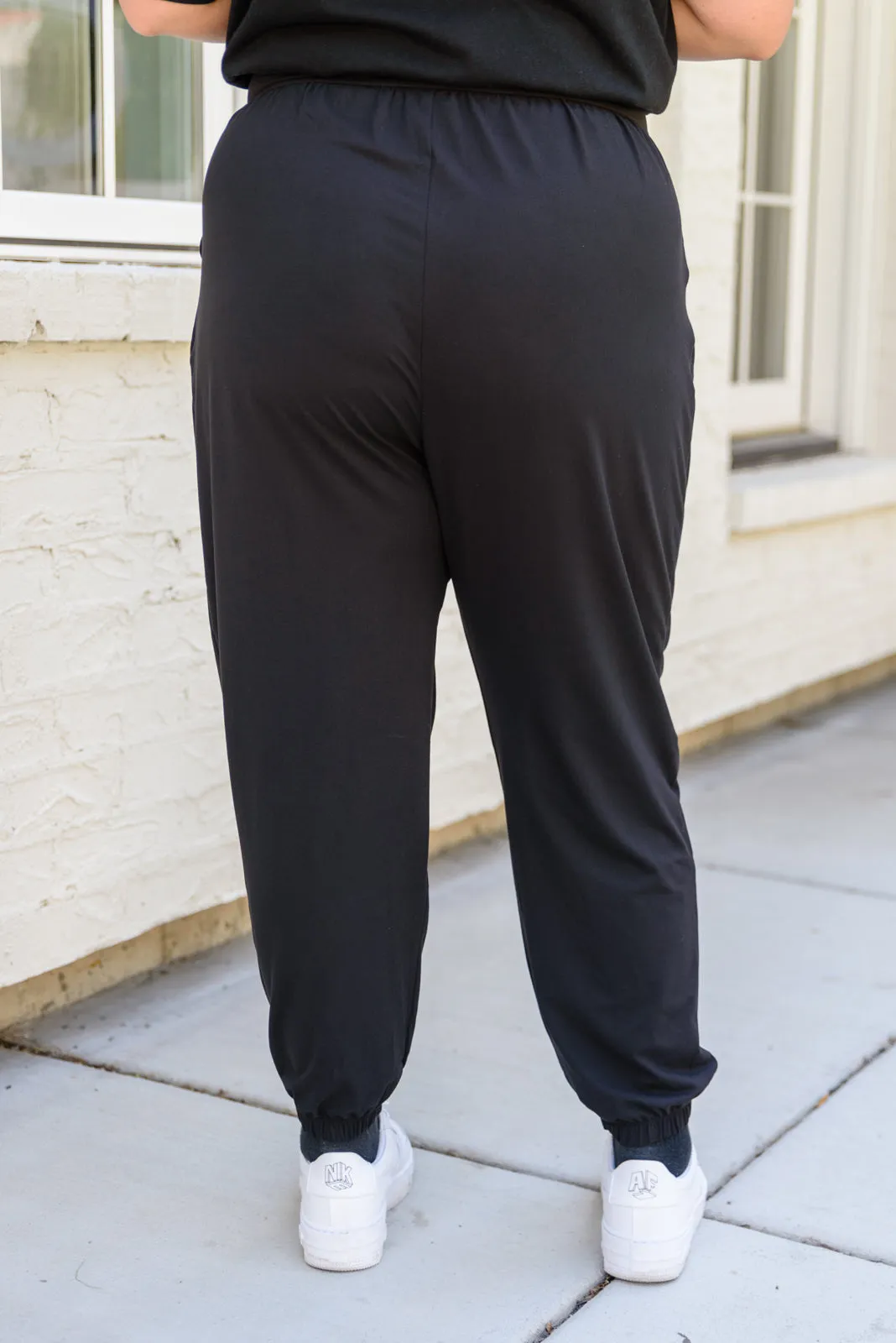 The Motive Slouch Joggers In Black