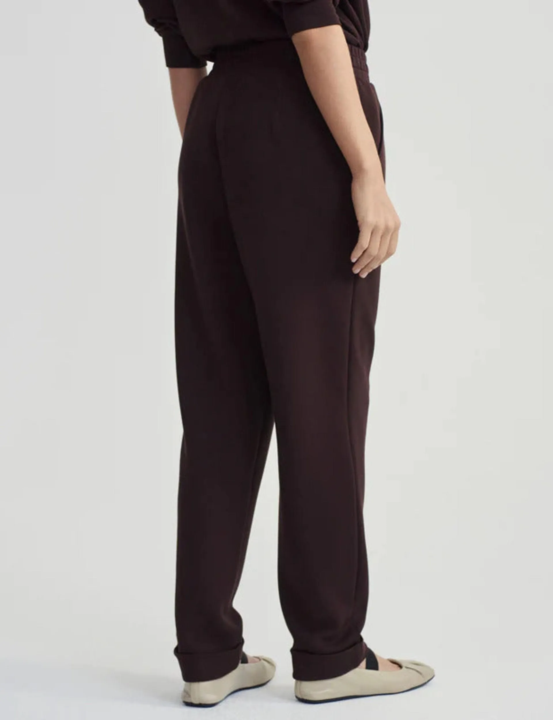 The Rolled Cuff Pant 25" - Coffee Bean