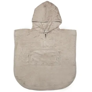 Timboo Poncho with V-neck Bamboo 4-6Y | Feather Grey