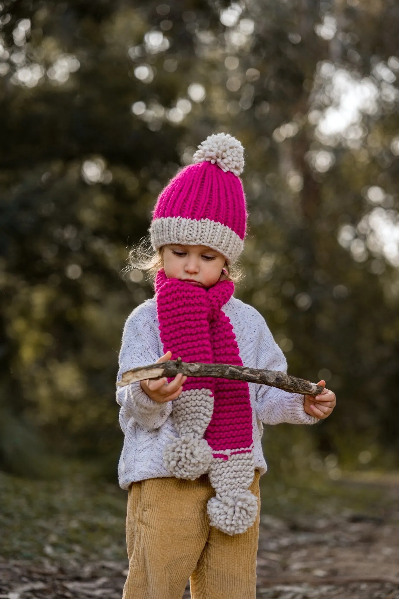 Traveller Chunky Beanie Fuchsia