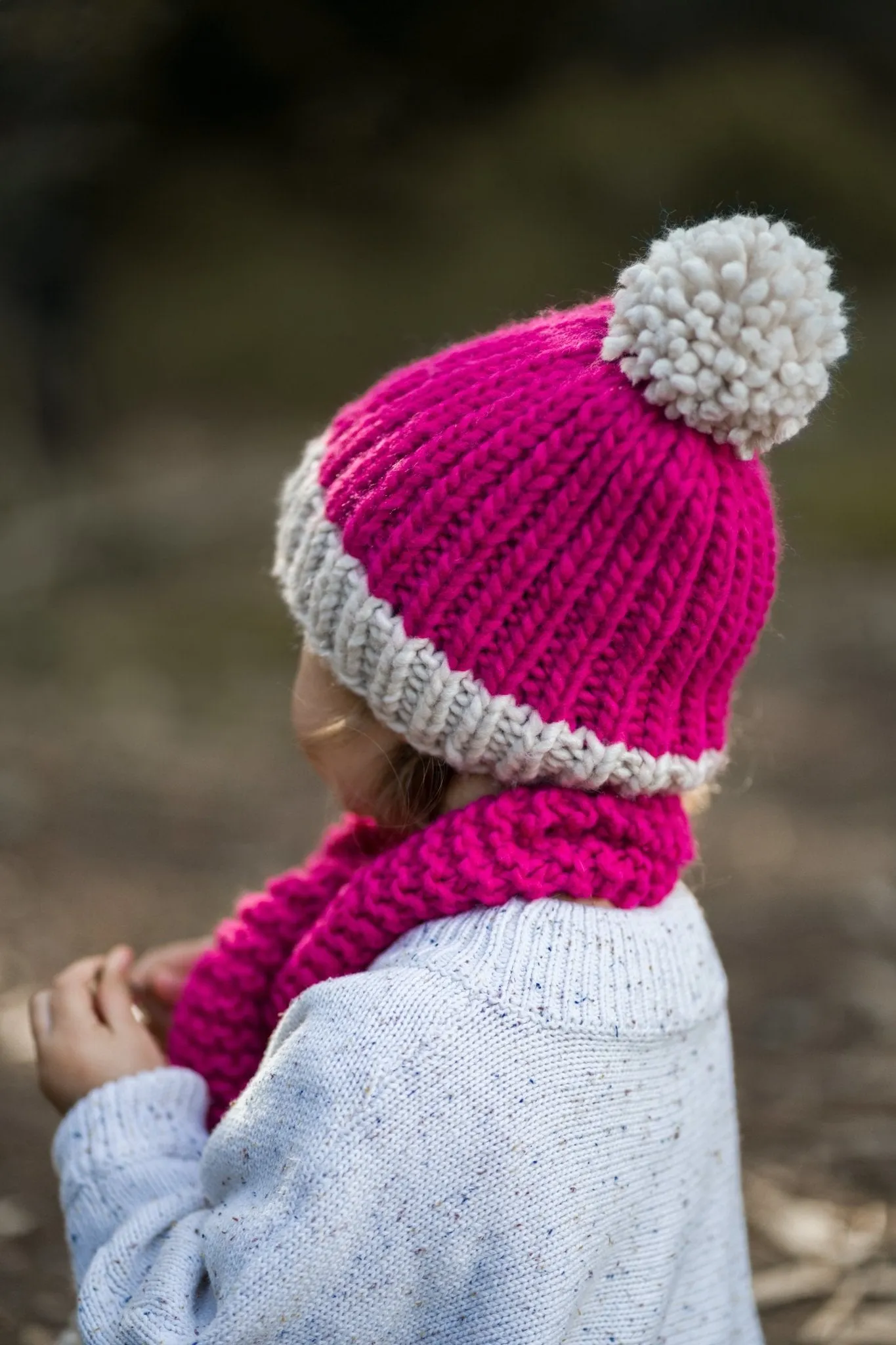 Traveller Chunky Beanie Fuchsia