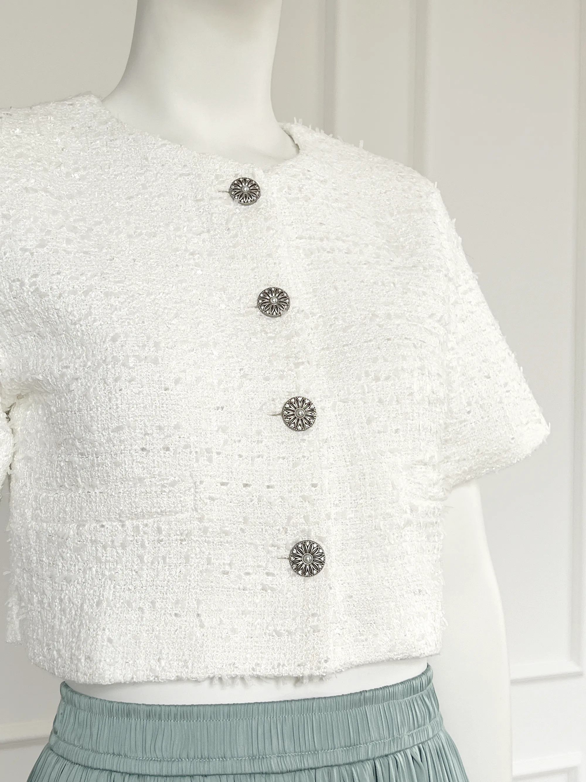 Trisha Tweed Short Blouse