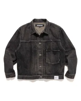 Washed Denim Type-1 Jacket Black