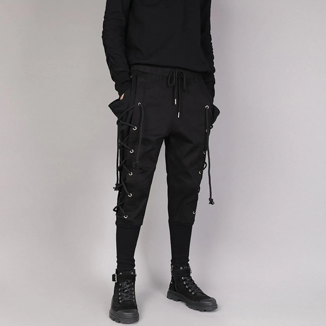 WLS Drawstring Webbing Function Pants