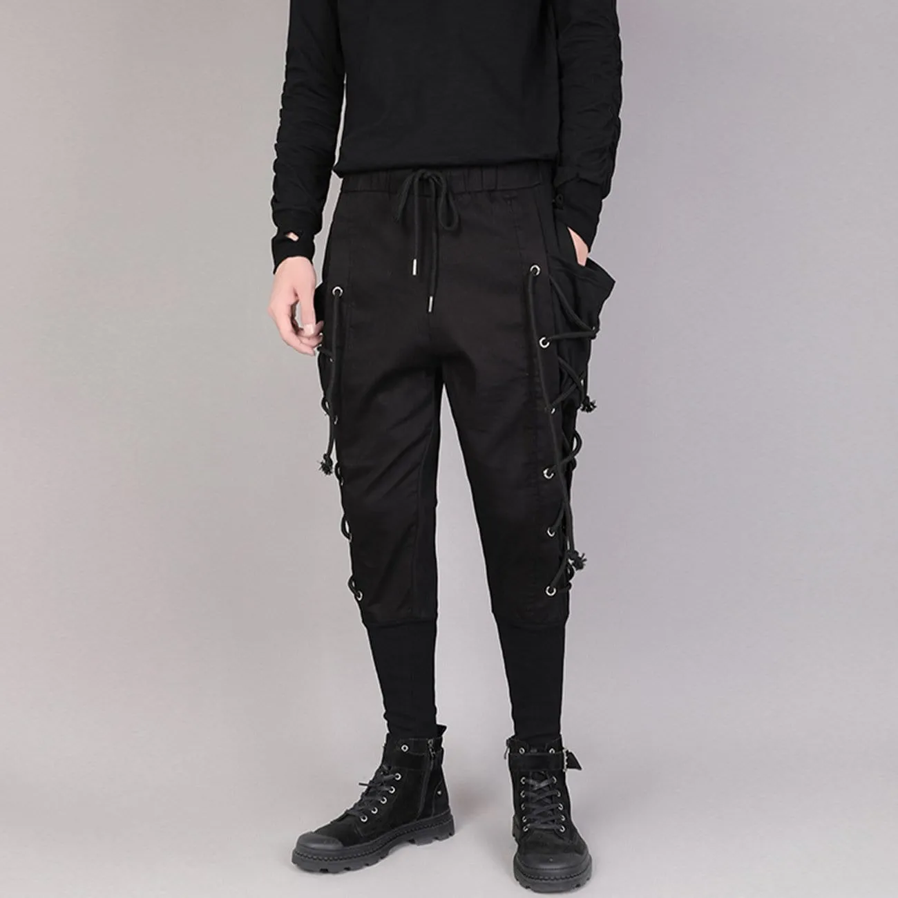 WLS Drawstring Webbing Function Pants