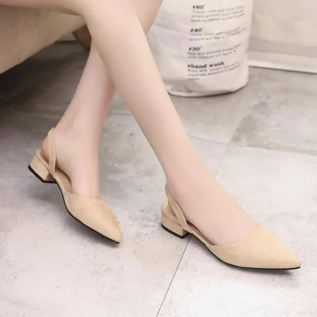 Women Pumps Ankle Strap Thick Heel Women Shoes Square Toe Mid Heels Dress Work Pumps Comfortable Ladies Shoes 2.5 cm