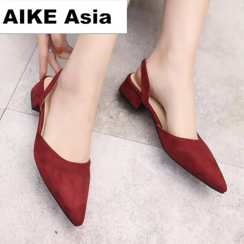 Women Pumps Ankle Strap Thick Heel Women Shoes Square Toe Mid Heels Dress Work Pumps Comfortable Ladies Shoes 2.5 cm