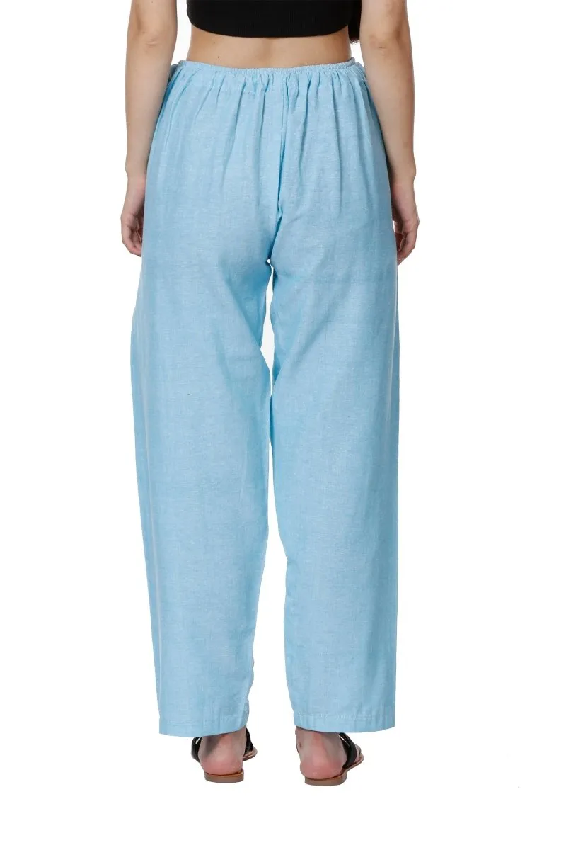 Women's Lounge Pants | Sky Blue | Fits Waist Size 28" to 36"