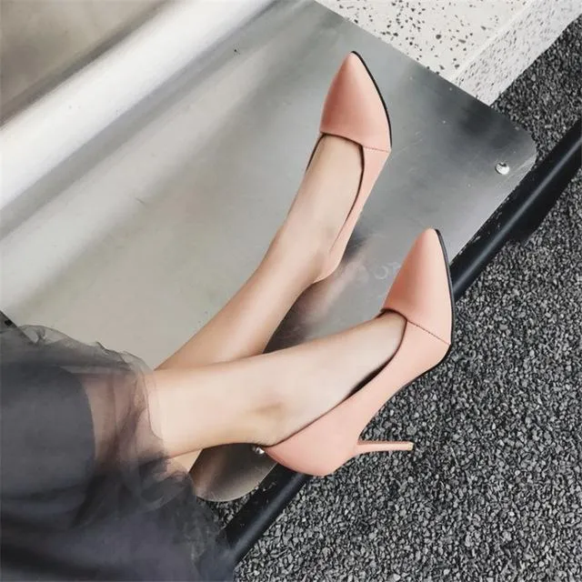 Women's Shoe 8cm High Heels Good PU Pumps Party Shoes For Women Wedding Shoes