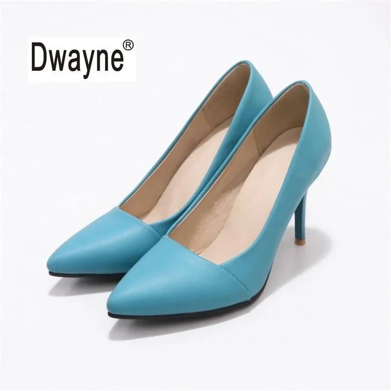 Women's Shoe 8cm High Heels Good PU Pumps Party Shoes For Women Wedding Shoes