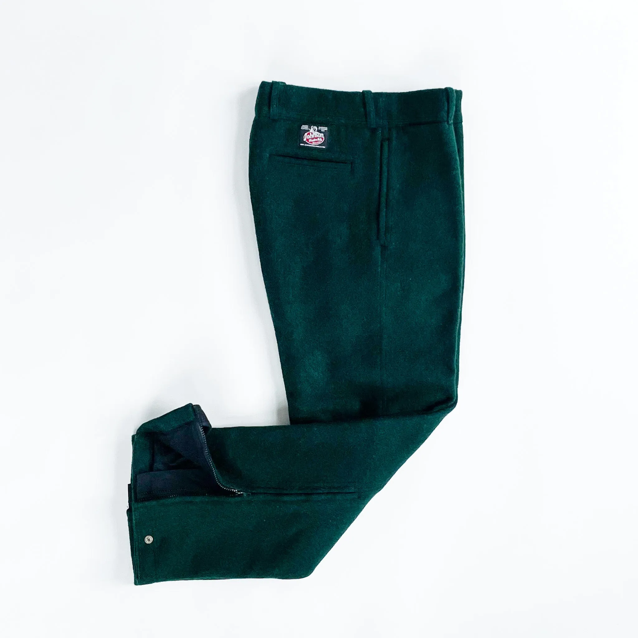 Wool Zip Pants - Lined