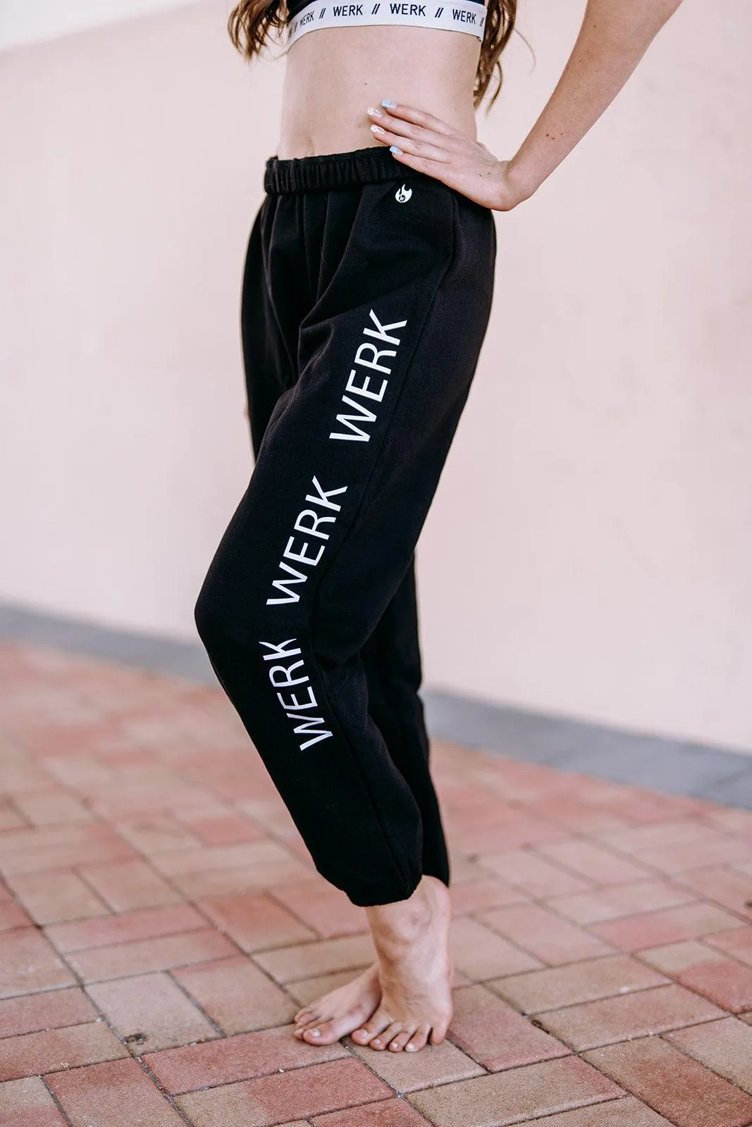 Youth Werk Black Oversized Sweats