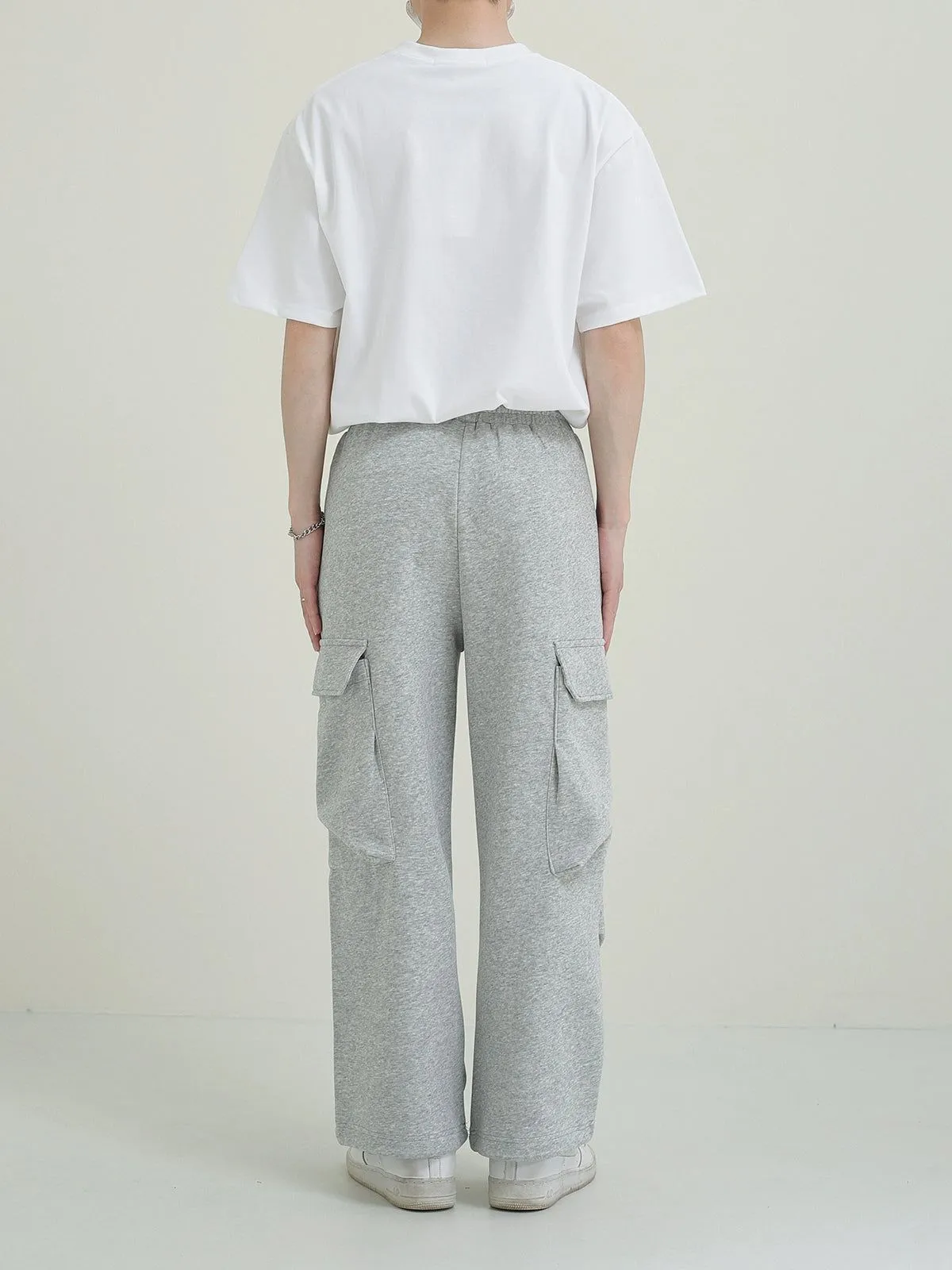 Zhou Flap Pocket Cropped Sweatpants